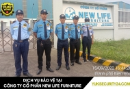 Dịch vụ bảo vệ xưởng gỗ tại công ty cổ phần new life furniture