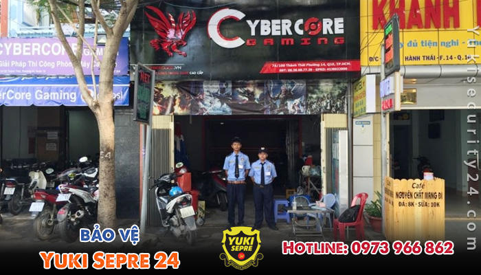 Bảo vệ YUKI SEPRE24 cung cấp dịch vụ bảo vệ quán game