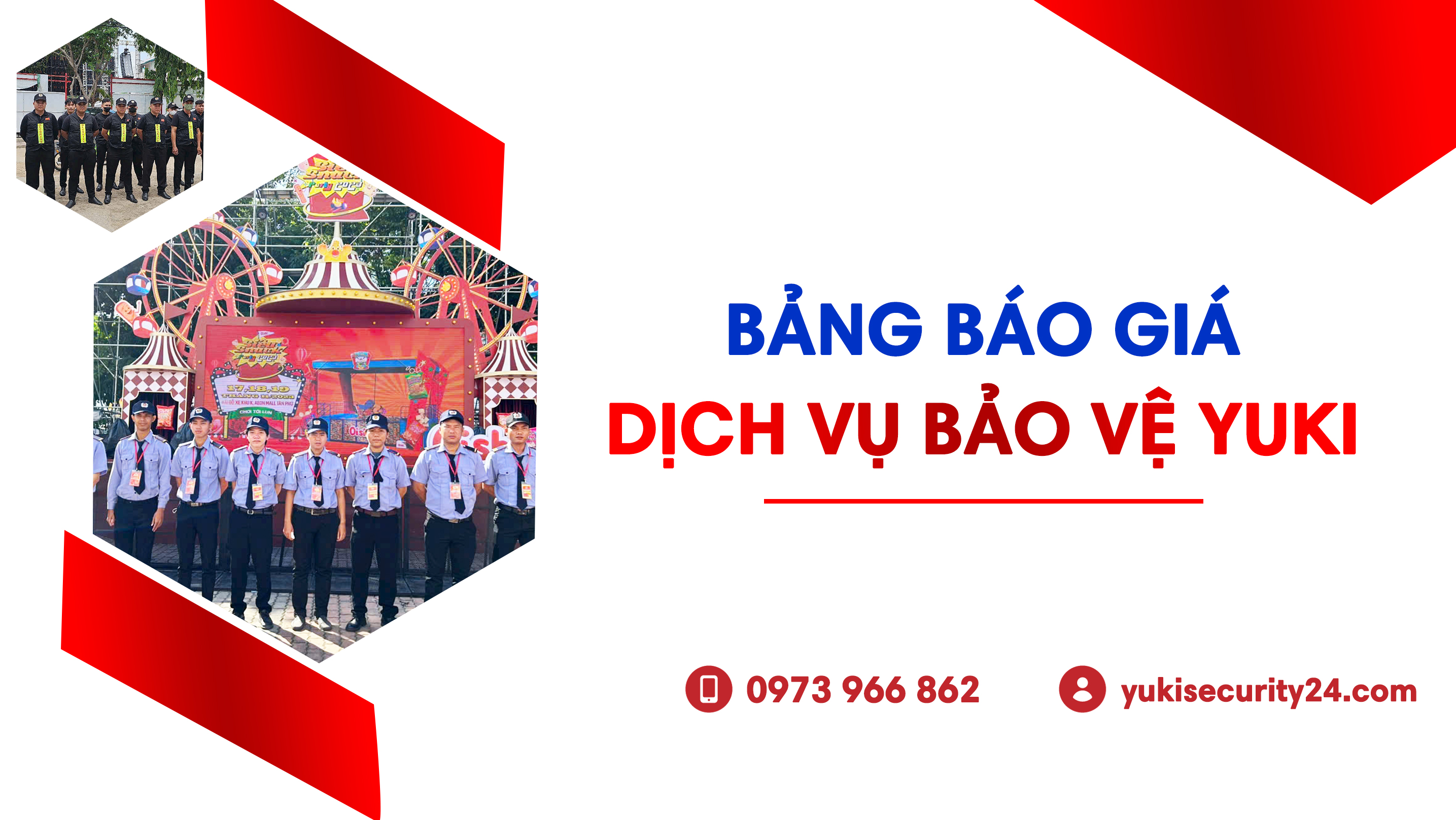 Bảng báo giá dịch vụ bảo vệ tại YUKI SEPRE 24